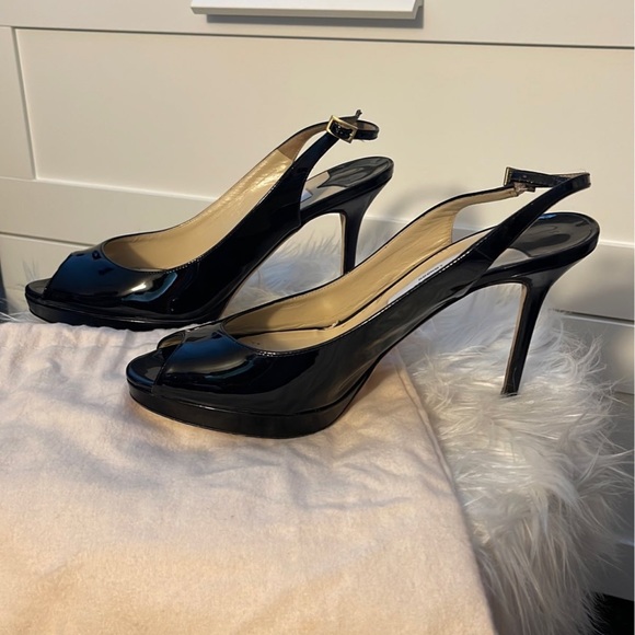 Jimmy Choo Black Patent Heels - Picture 4 of 7